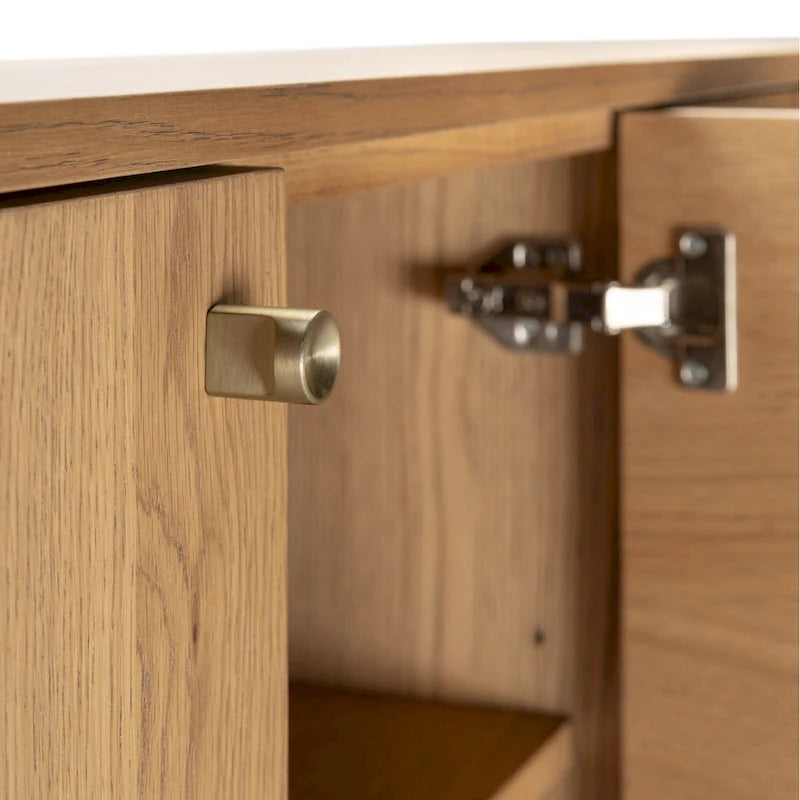 Modern Sideboard Oak Storage Cabinet and Buffet Console