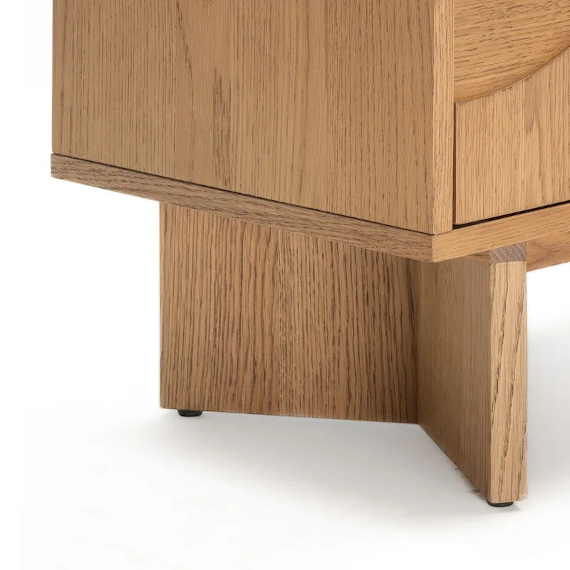Modern Sideboard Oak Storage Cabinet and Buffet Console