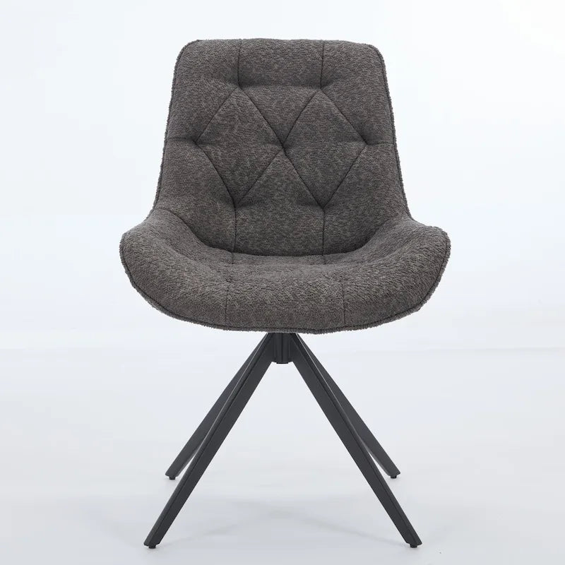 Swivel Dining Chairs, Boucle Upholstered Accent Chairs Living Room Chairs Desk Office Arm Chair