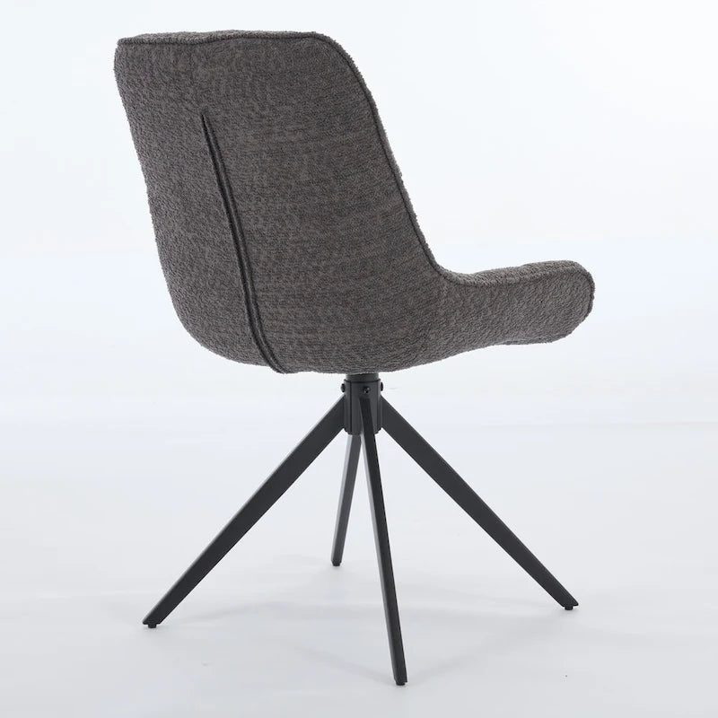 Swivel Dining Chairs, Boucle Upholstered Accent Chairs Living Room Chairs Desk Office Arm Chair