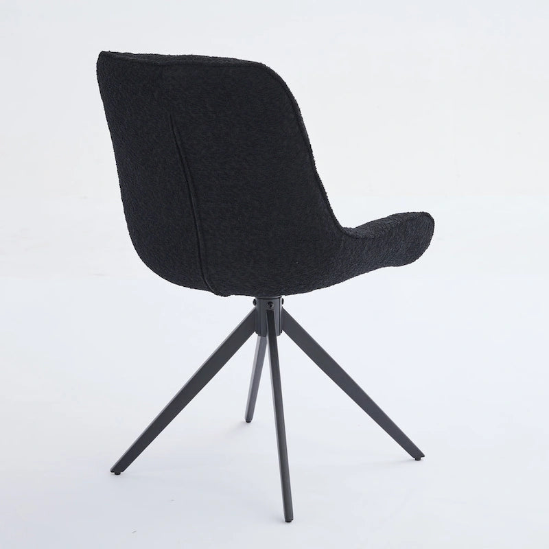 Swivel Dining Chairs, Boucle Upholstered Accent Chairs Living Room Chairs Desk Office Arm Chair