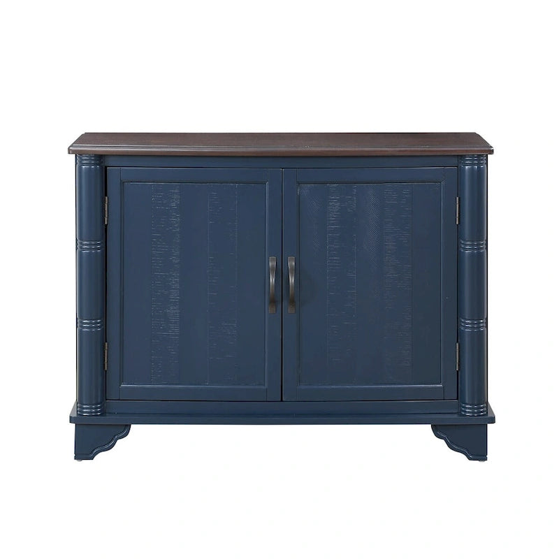 Mid Century 40 Sideboard Buffet Console Table with Adjustable Shelf