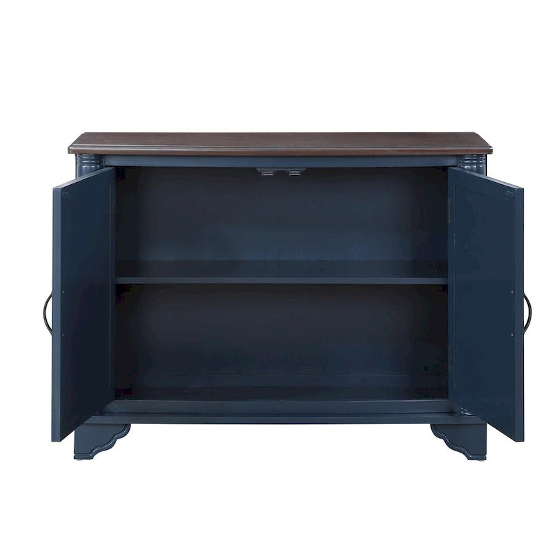 Mid Century 40 Sideboard Buffet Console Table with Adjustable Shelf