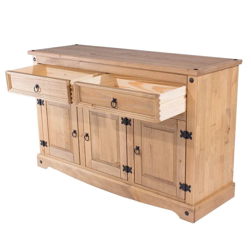 Model Wood Buffet Sideboard in Brown
