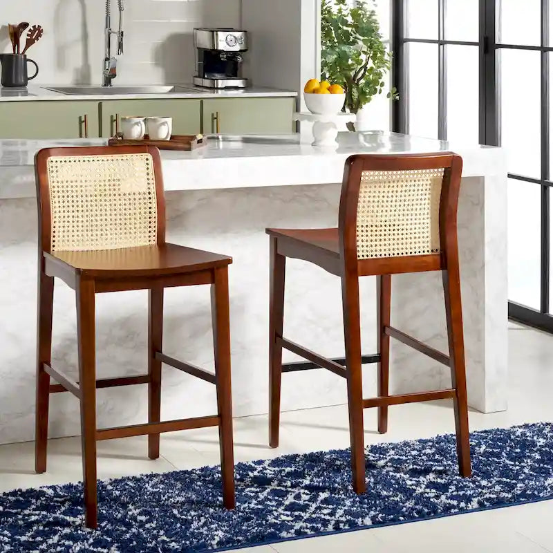 Home 29-inch Rattan Bar Stool [SET of 2] - 19Wx23Dx42H