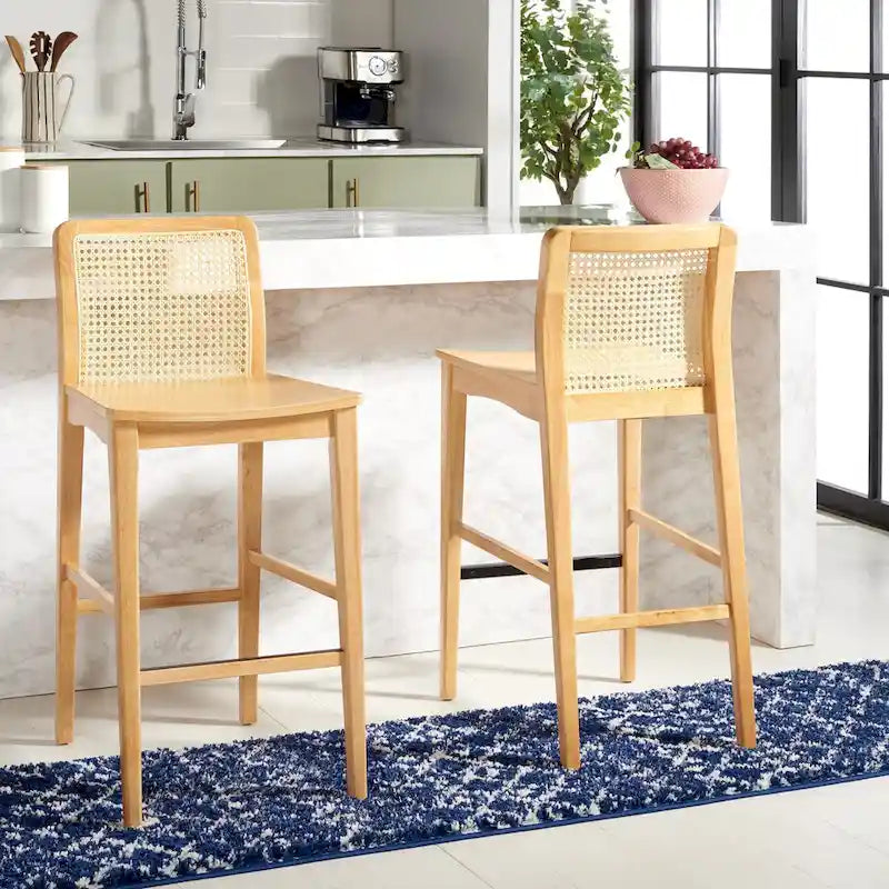 Home 29-inch Rattan Bar Stool [SET of 2] - 19Wx23Dx42H