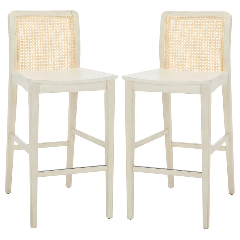 Home 29-inch Rattan Bar Stool [SET of 2] - 19Wx23Dx42H