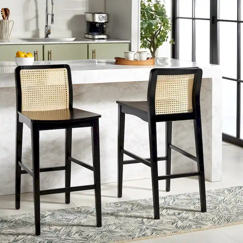 Home 29-inch Rattan Bar Stool [SET of 2] - 19Wx23Dx42H