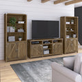 TV Stand for 70 Inch TV with Bookcases by
