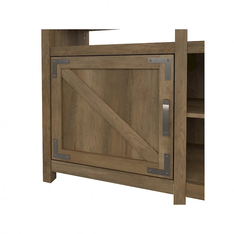 TV Stand for 70 Inch TV with Bookcases by